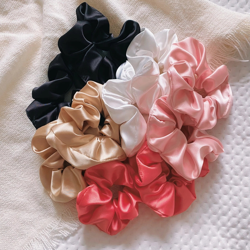 Pastel Rubis | Élastique en satin pour cheveux