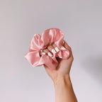 Pastel Rubis | Élastique en satin pour cheveux