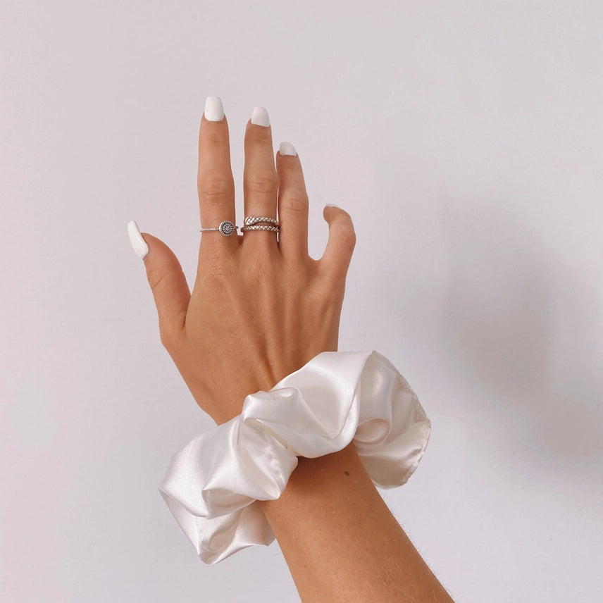 Pastel Rubis | Élastique en satin pour cheveux